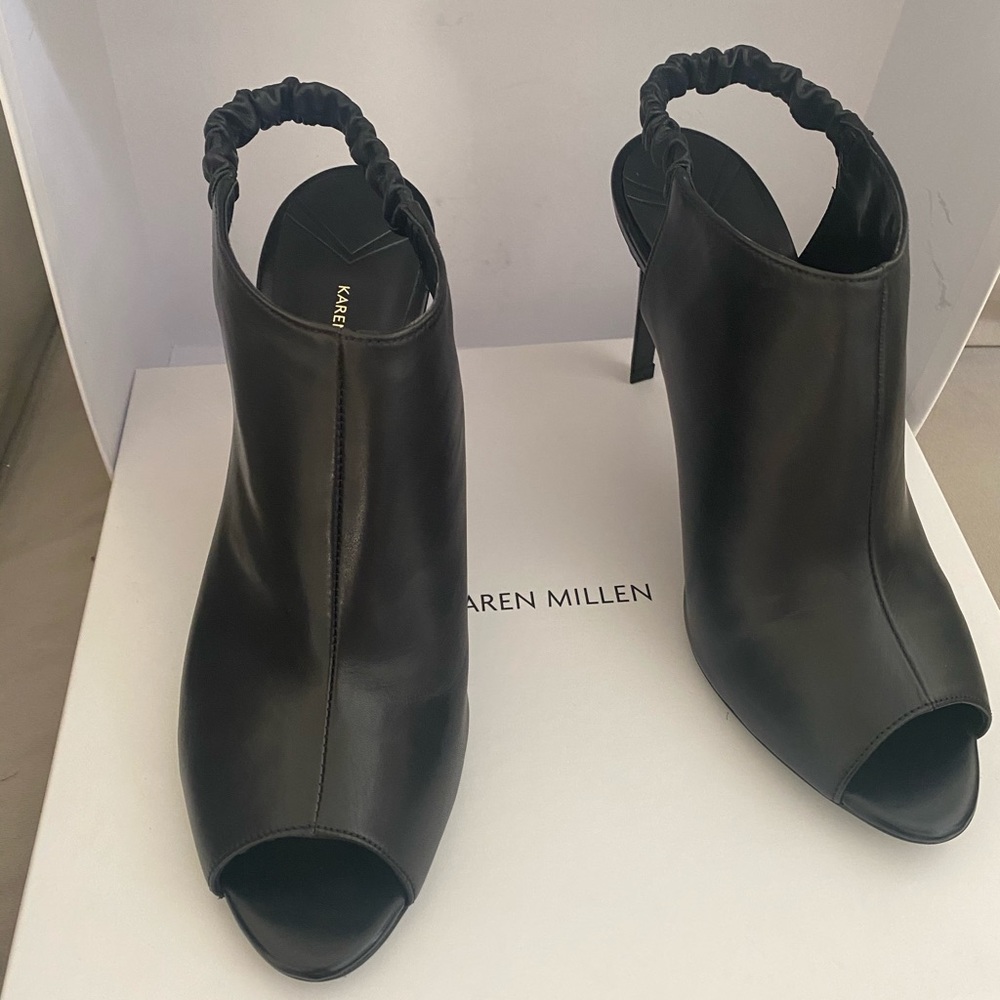 Karen Millen leather high heel sandals